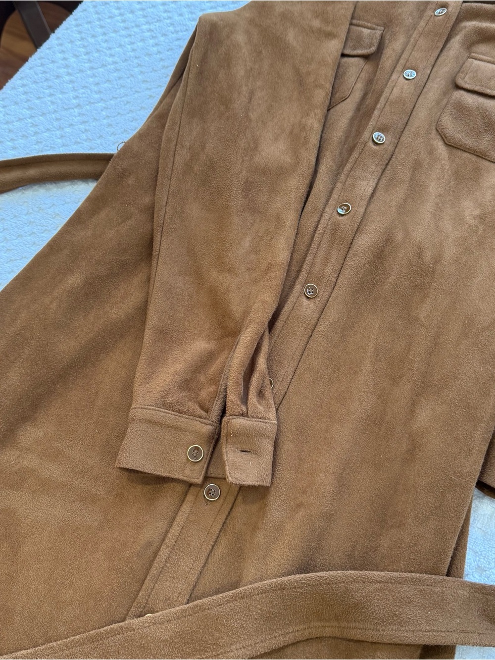 ! J. MCLAUGHLIN HAARLEM DRESS SOLID FAUX SUEDE BELTED - Picture 8 of 9